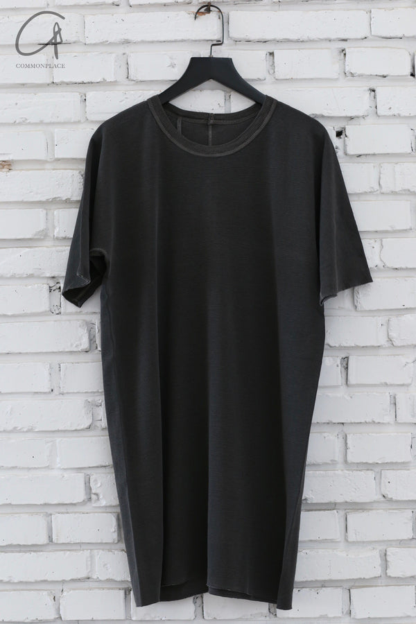 Boris Bidjan Saberi 24 Autumn and Winter Round Neck Short Sleeve T-shirt TF-FTN00001-DARK GREY